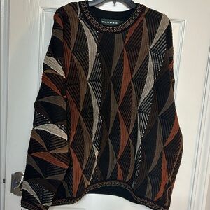 Vintage 90s Tundra Canada Sweater Mens 2XL Cosby Biggie Textured Cotton coogi